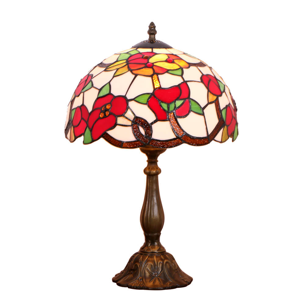 Trumpet Flower Stained Glass Table Lamp