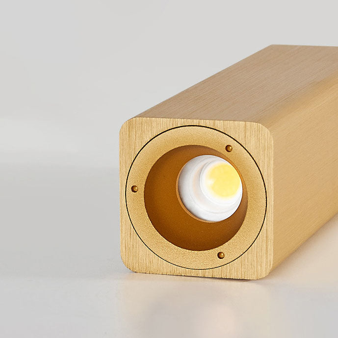 Brushed Aluminum Rectangular Column Wall Lamp