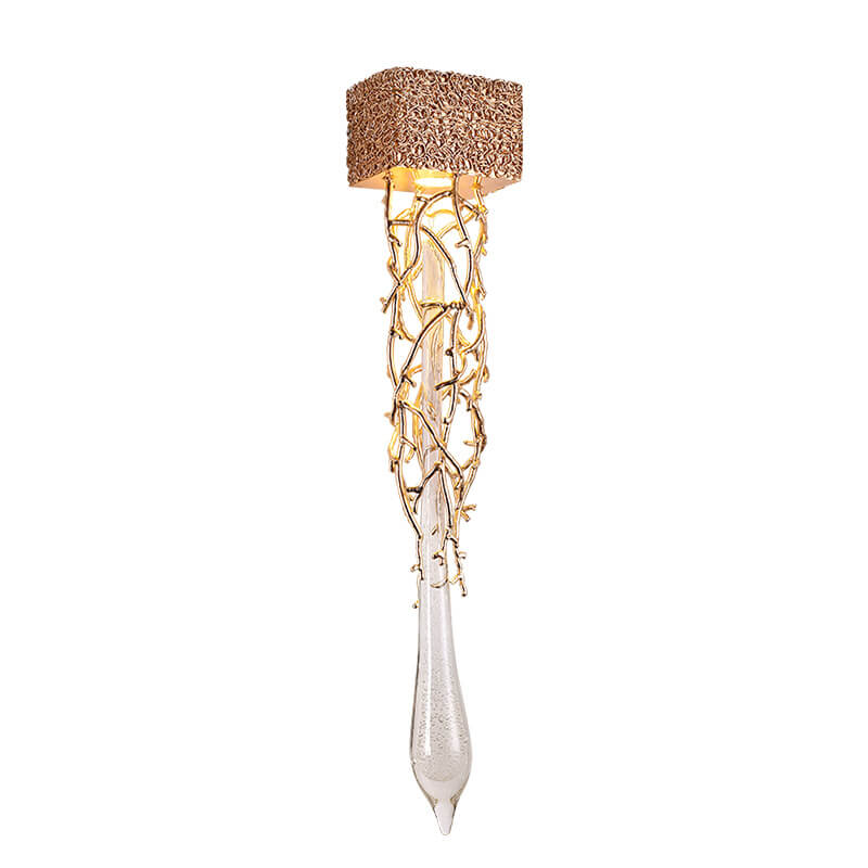 Brass Tree Branch Hardware Wall Lamp