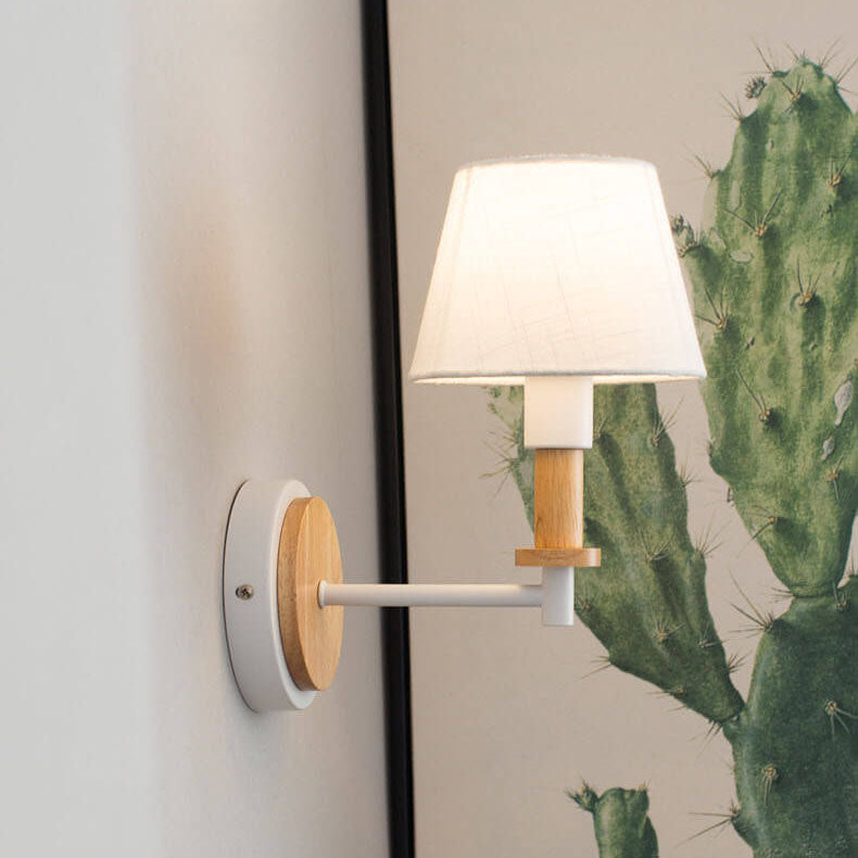 Wooden Tubular Wall Lamp