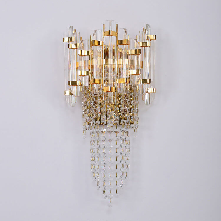 Crystal Tassel Gold 2/3 2-Light Wall Lamp