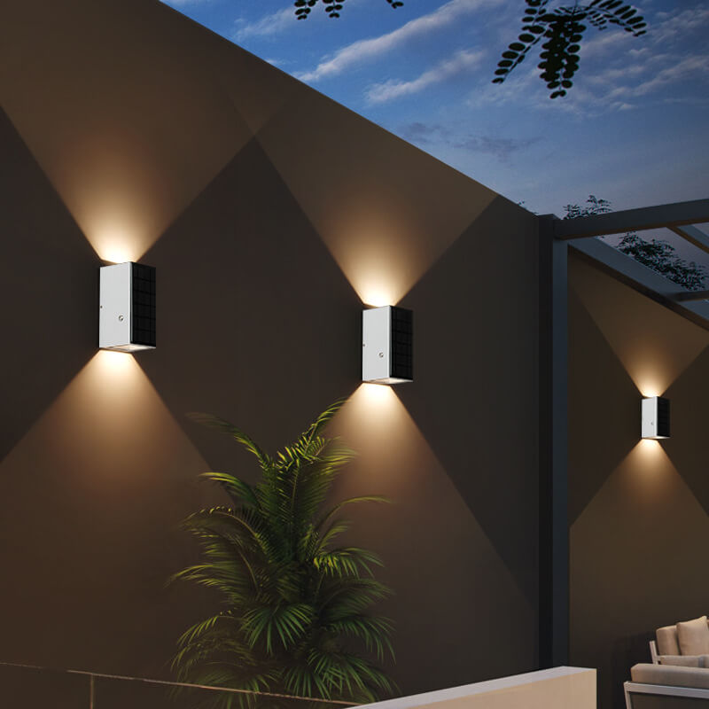 Black Rectangular Die-Cast Aluminum Outdoor Light