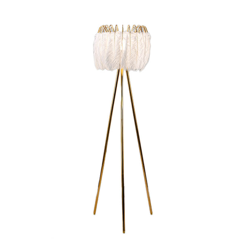 Feather Crown Tripod Floor Lamp
