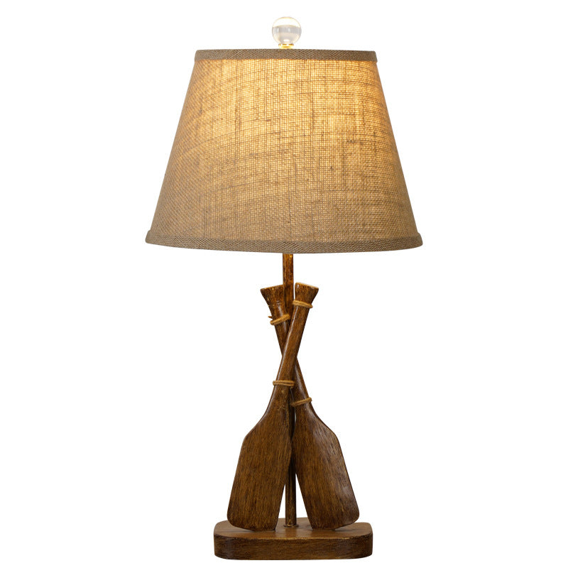 Resin Linen Table Lamp