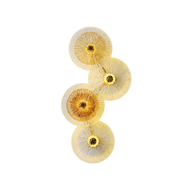 Glass Lotus Leaf Shape Wall Lamp