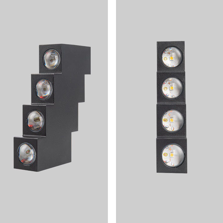Square Geometric Luminous Outdoor Light