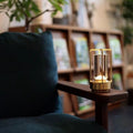Aluminum Acrylic Rechargeable Night Table Lamp