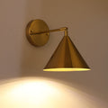 Iron Plated Brass Cone Wall Lamp