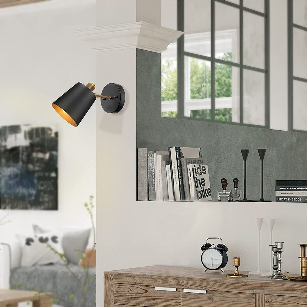 Cylinder Iron Bedroom Wall Lamp