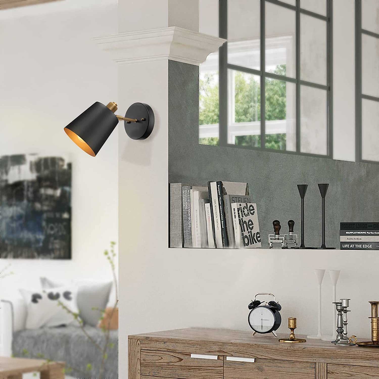 Cylinder Iron Bedroom Wall Lamp