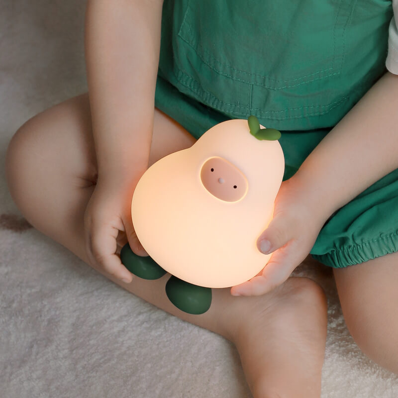 Cartoon Pear Silicone Night Table Lamp