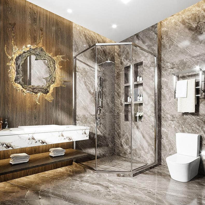 Stainless Steel Acrylic Water Wall Lamp