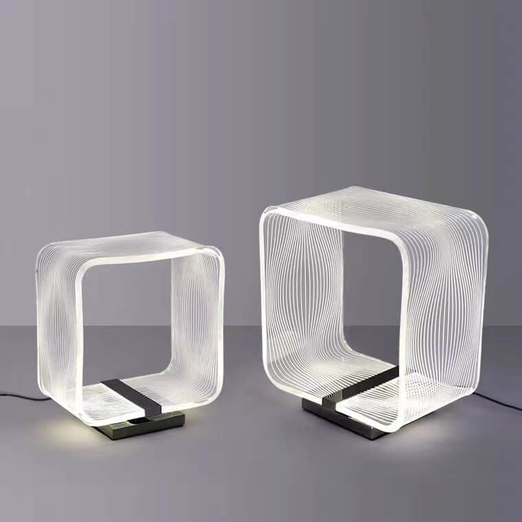 Square Ring Acrylic Decorative Table Lamp