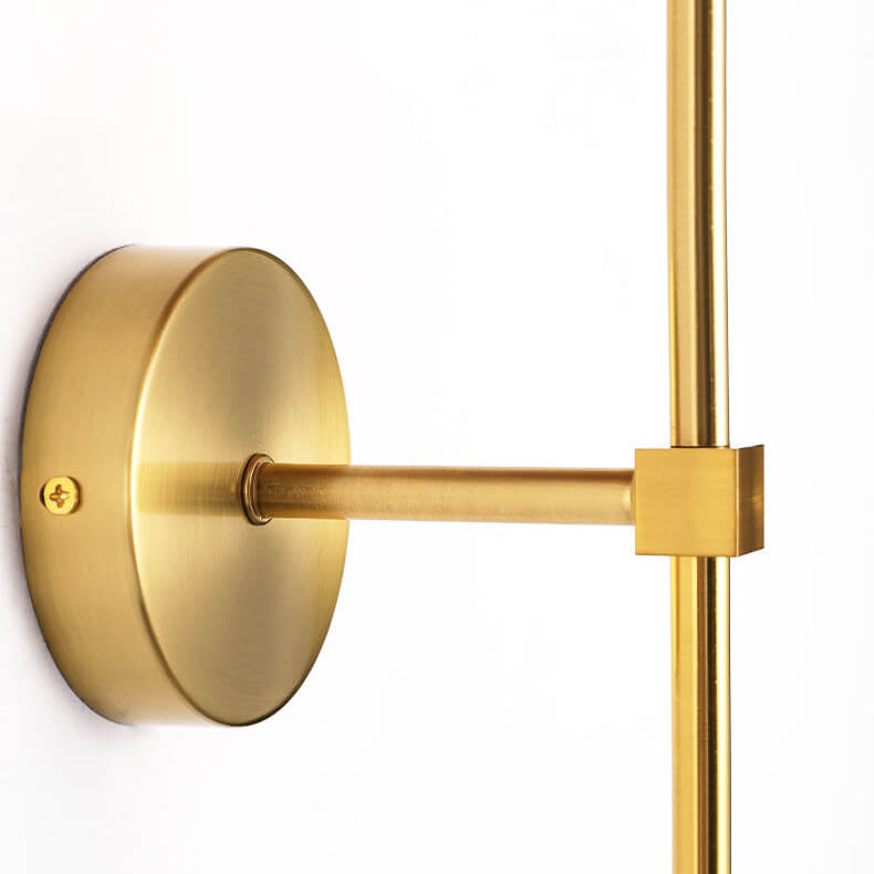 Pleated Fabric Straight Arm Wall Lamp