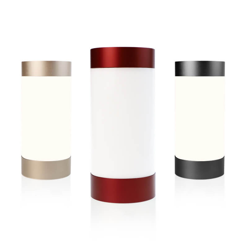 Cylindrical Aluminum Acrylic Table Lamp