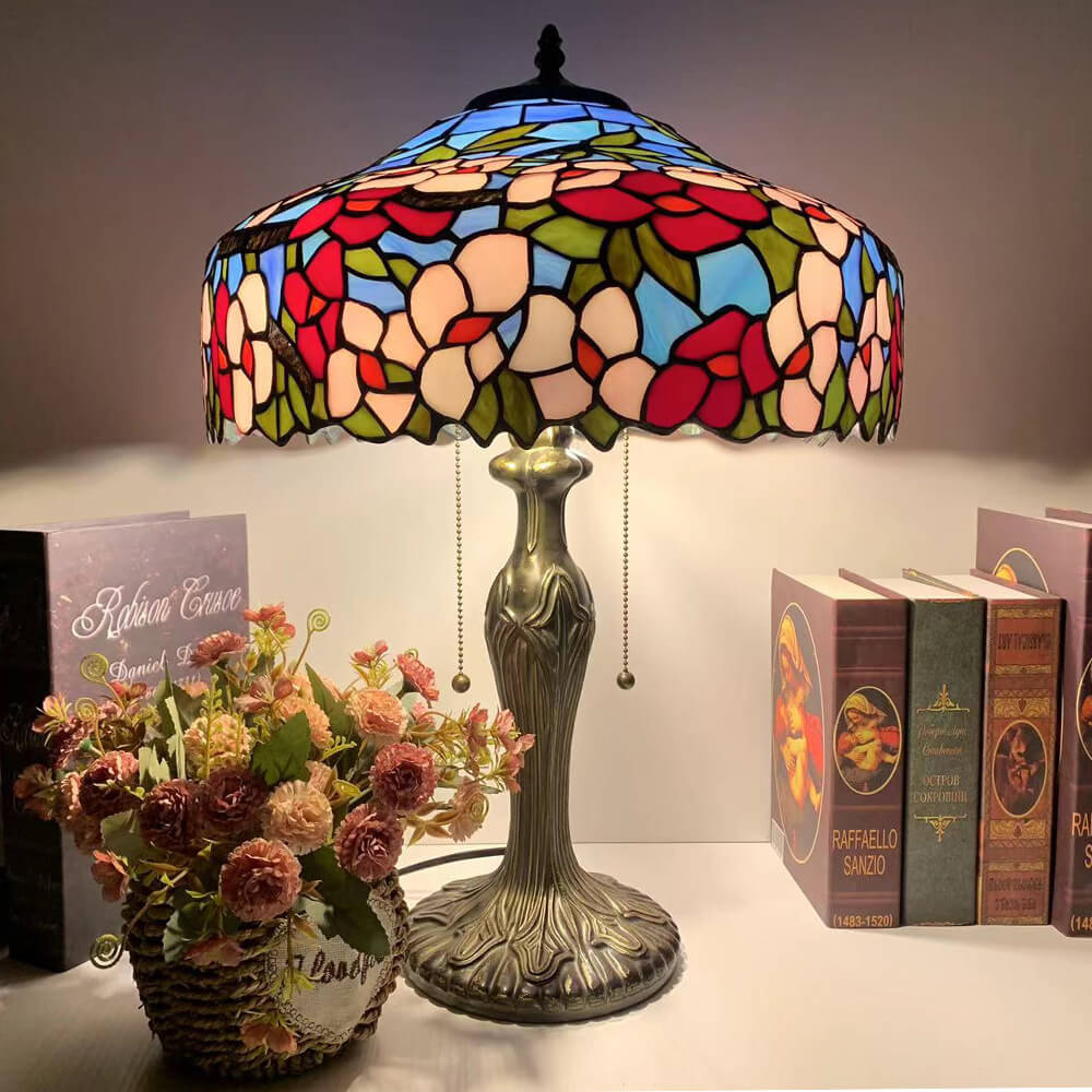 Stained Glass Mediterranean Dome Table Lamp