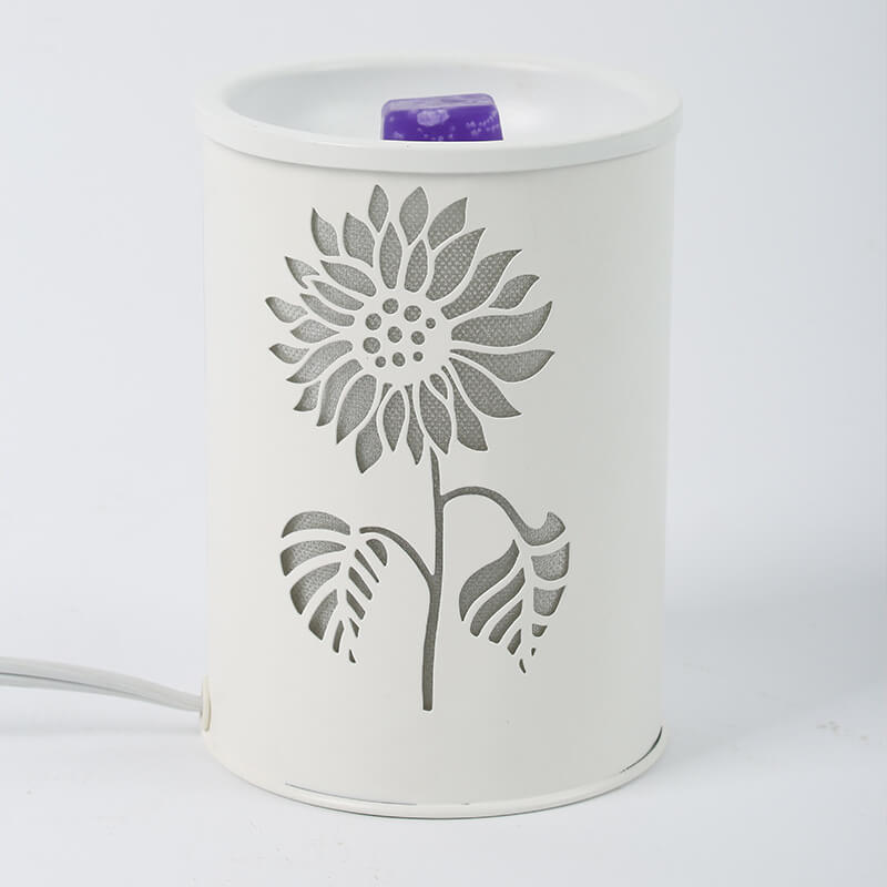 Cylindrical Flower Plastic Aromatherapy Table Lamp