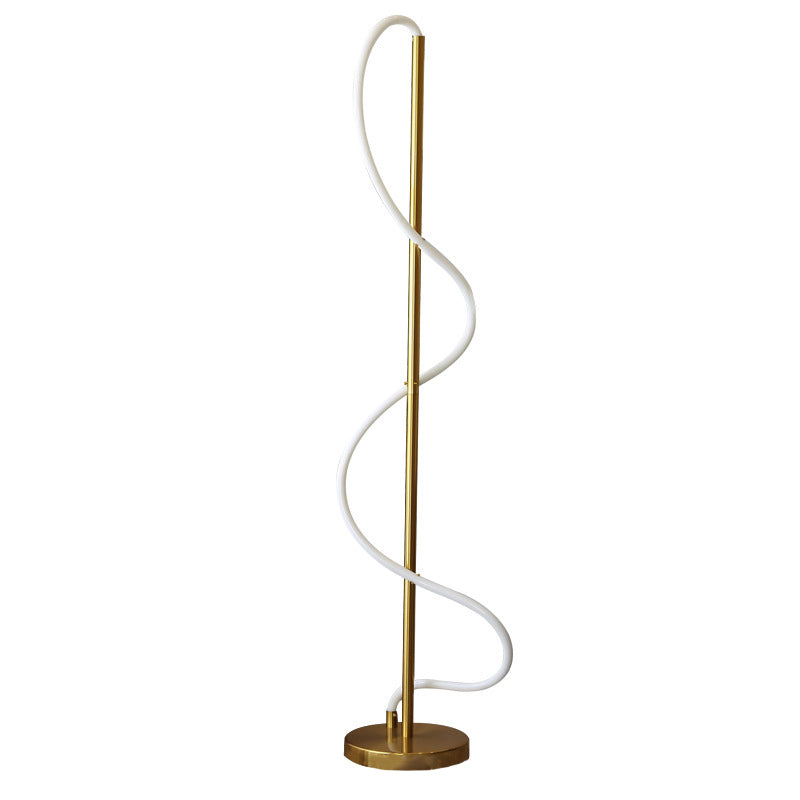Line Iron Silicone Living Floor Lamp