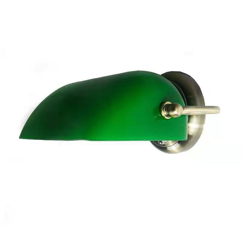 Glass Iron Round Zipper Wall Lamp