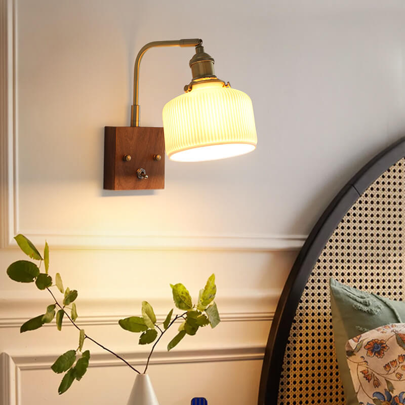 Black Walnut Wall Lamp