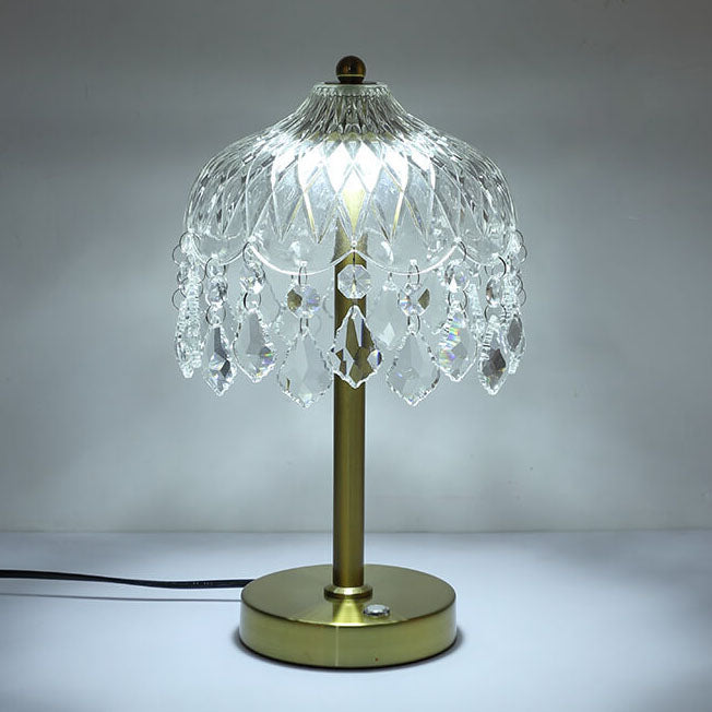 Crystal Glass Umbrella Table Lamp