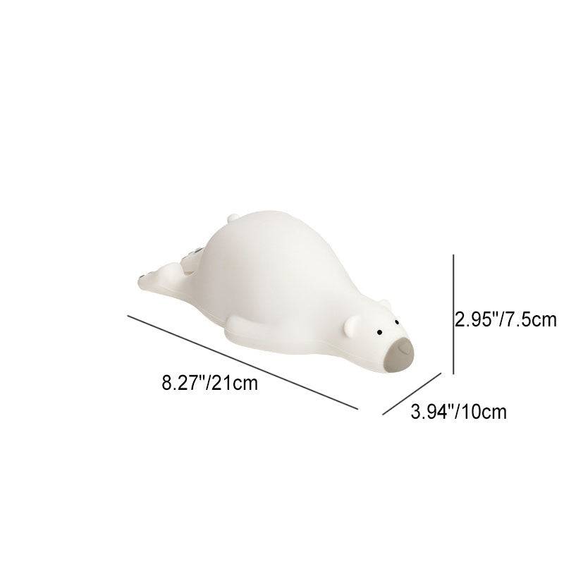 Cartoon Lazy Bear Silicone Table Lamp