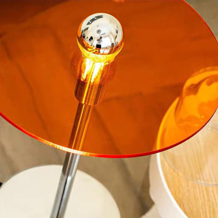 Acrylic Round Sheet Iron Table Lamp