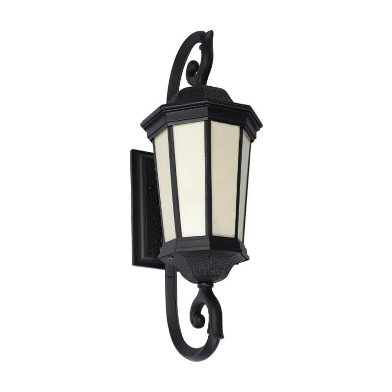 Octagonal Lantern Aluminum Faux Outdoor Light