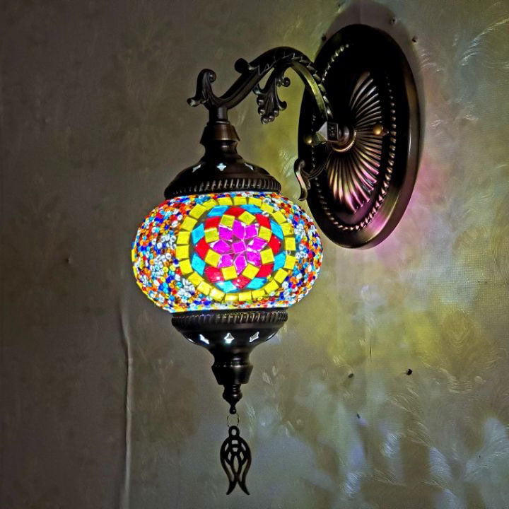 Exotic Cracked Glass Wall Lamp