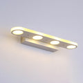 White Long Oval Acrylic 4-Light Wall Lamp
