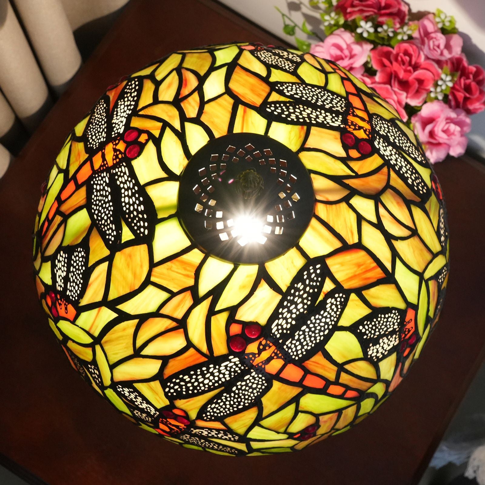 Cylinder Half Round Disc Table Lamp