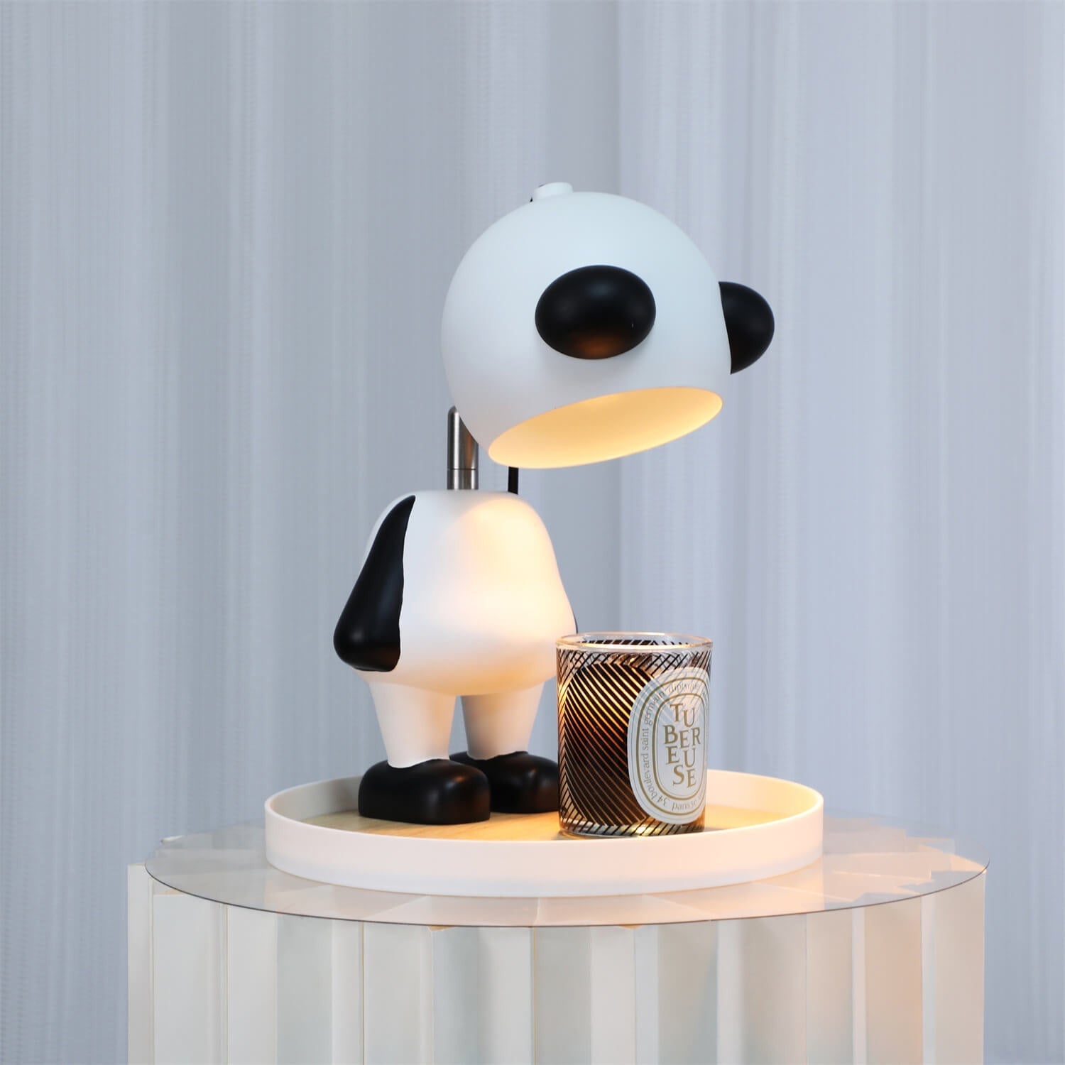 Cartoon Panda Resin Melting Table Lamp