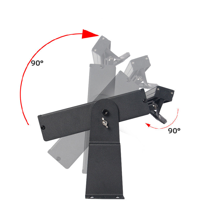 Line Contour Rectangle Aluminum Outdoor Light