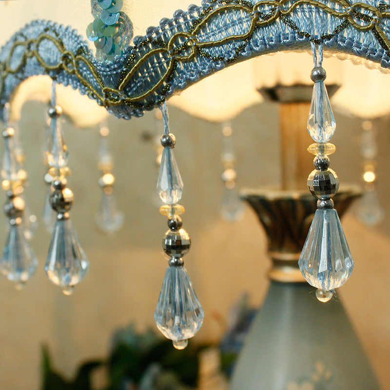 Stained Resin Fabric Flower Floor Lamp