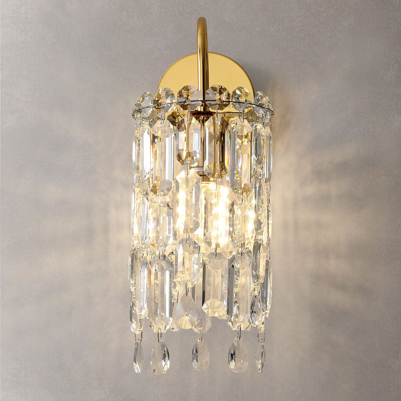 Gold Finish Frame Dazzling Wall Lamp