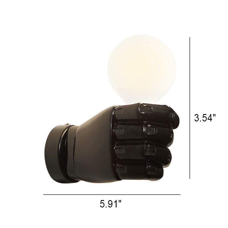Resin Fist Wall Lamp