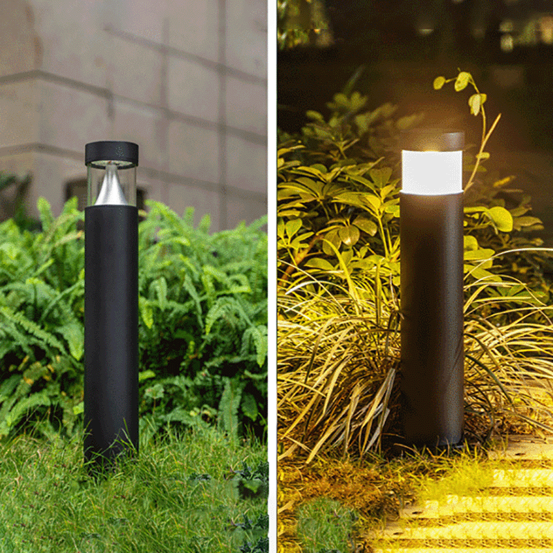 Contemporary Industrial Aluminum Column Outdoor Light
