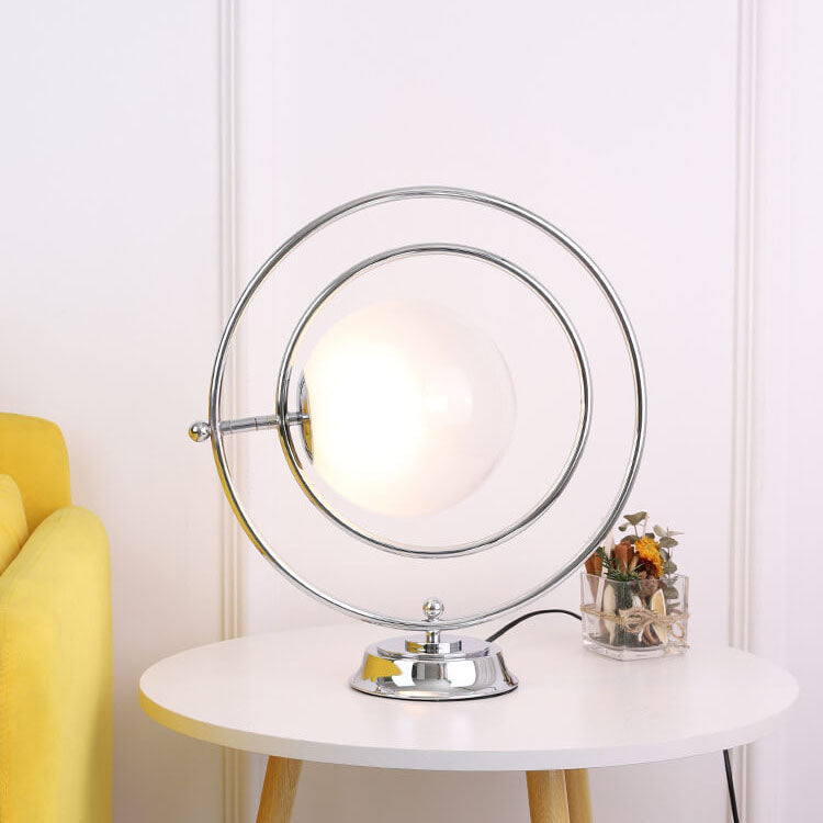 Planet Glass Iron Table Lamp