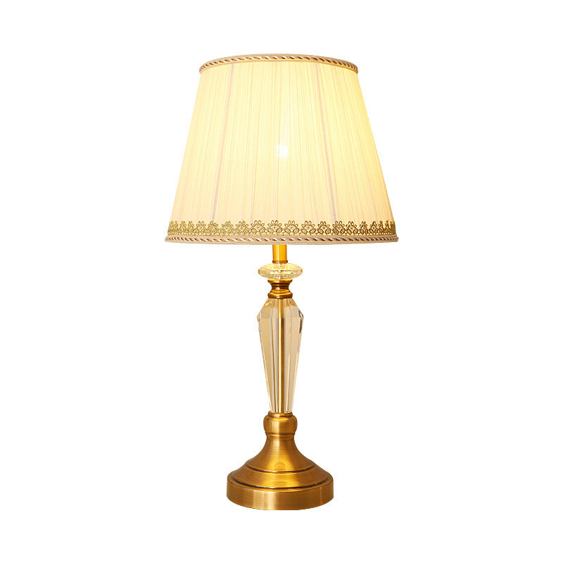 Crystal Cloth Table Lamp