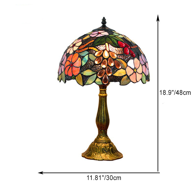 Aluminum Alloy Glass Dome Table Lamp