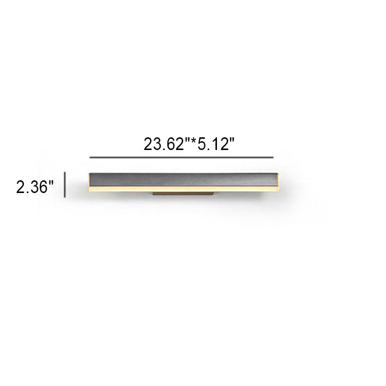 Rectangular Strip Vanity Mirror Wall Lamp