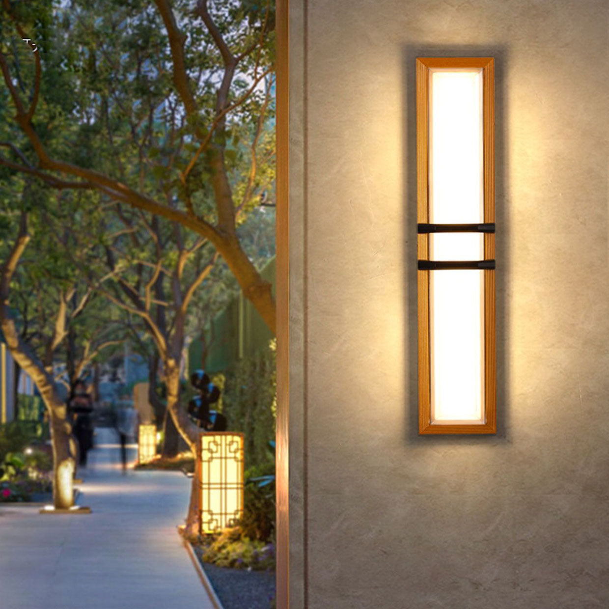 Aluminum Cubic Acrylic Garden Outdoor Light