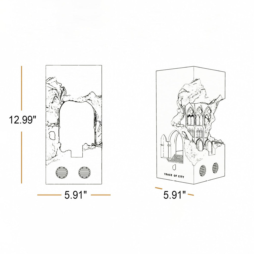 Notre Dame Cement Melting Table Lamp