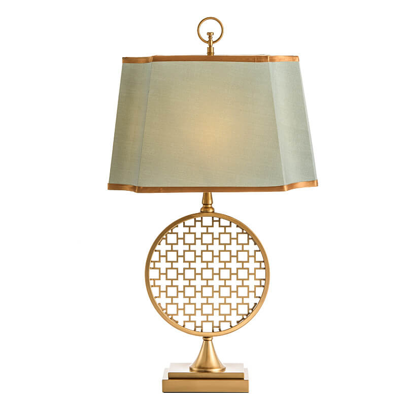 Fabric Circle Table Lamp