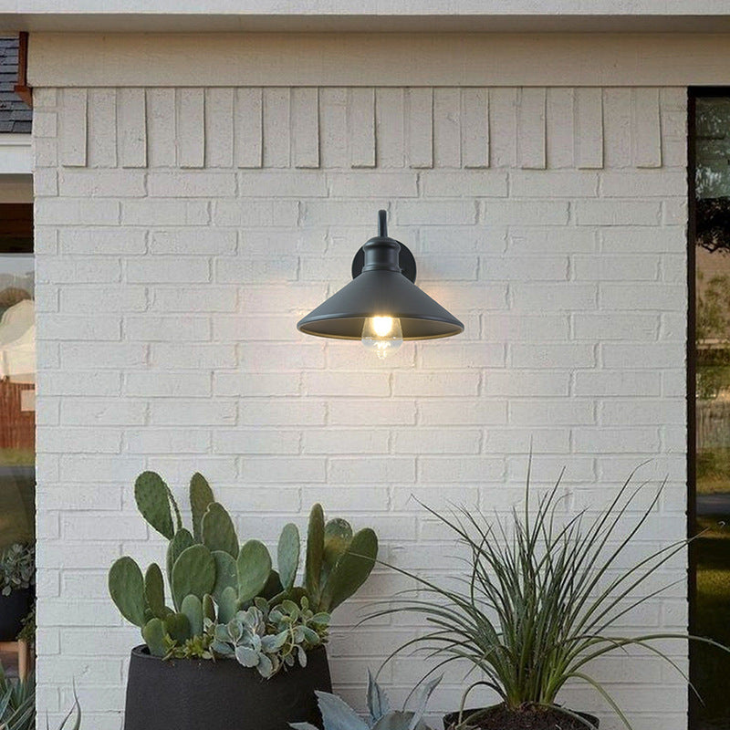 Cone Iron Patio Outdoor Light