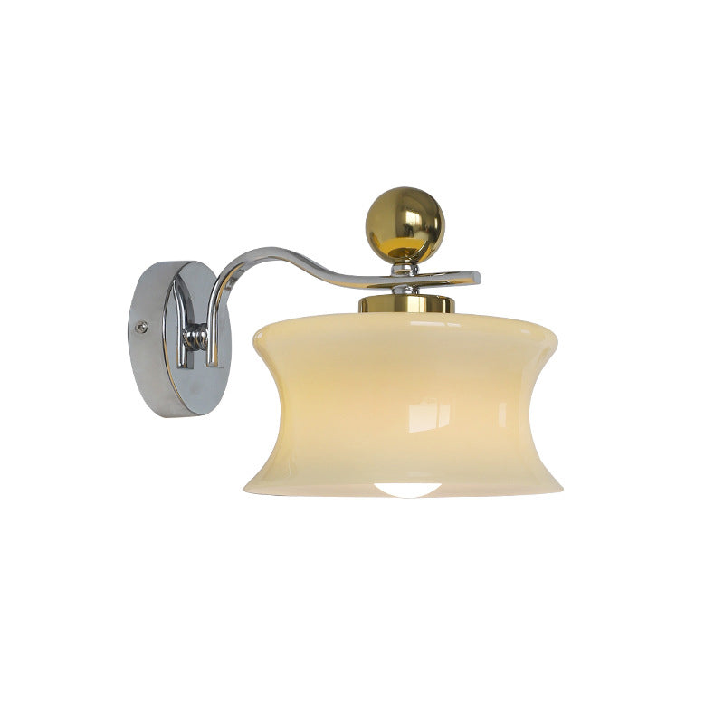Glass Iron Drum Wave Wall Lamp