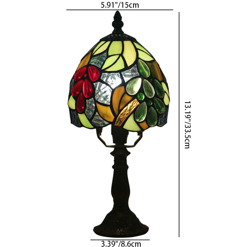 Grape Fruit Stained Glass Table Lamp