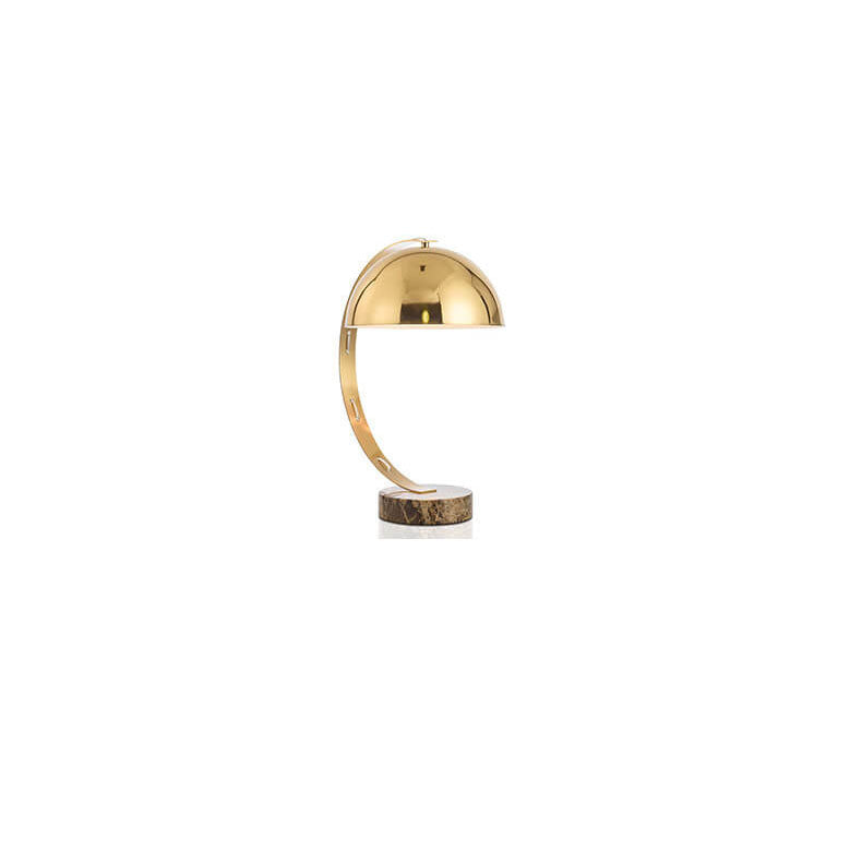 Bending Gold Hardware Marble Table Lamp