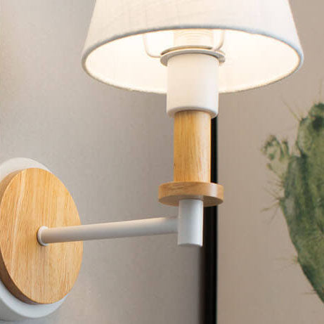 Wooden Tubular Wall Lamp