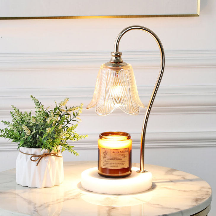 Log Marble Melting Wax Table Lamp